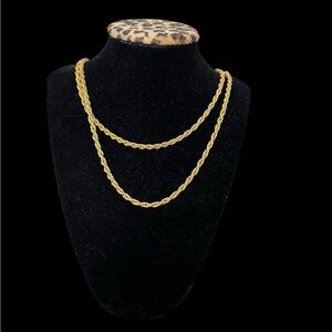 Vintage Classic JBK Double Strand Rope Necklace